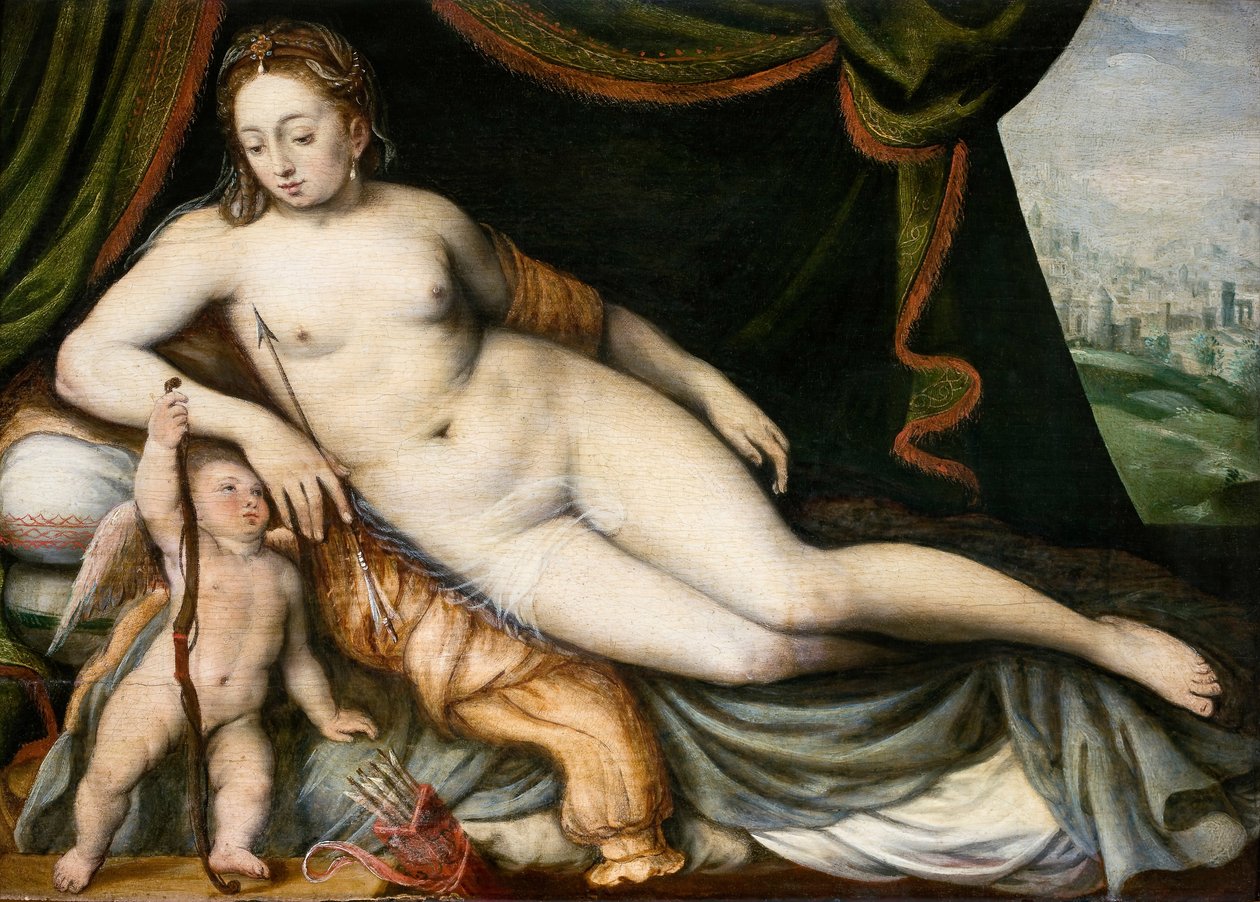 Vênus e Cupido de Frans Floris I