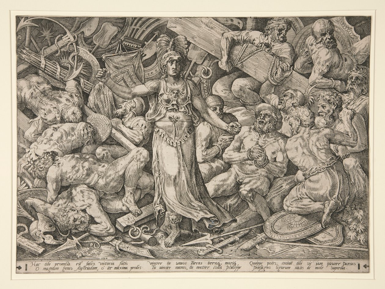 Victoria Rodeada por Prisioneiros e Troféus de Frans Floris the Elder