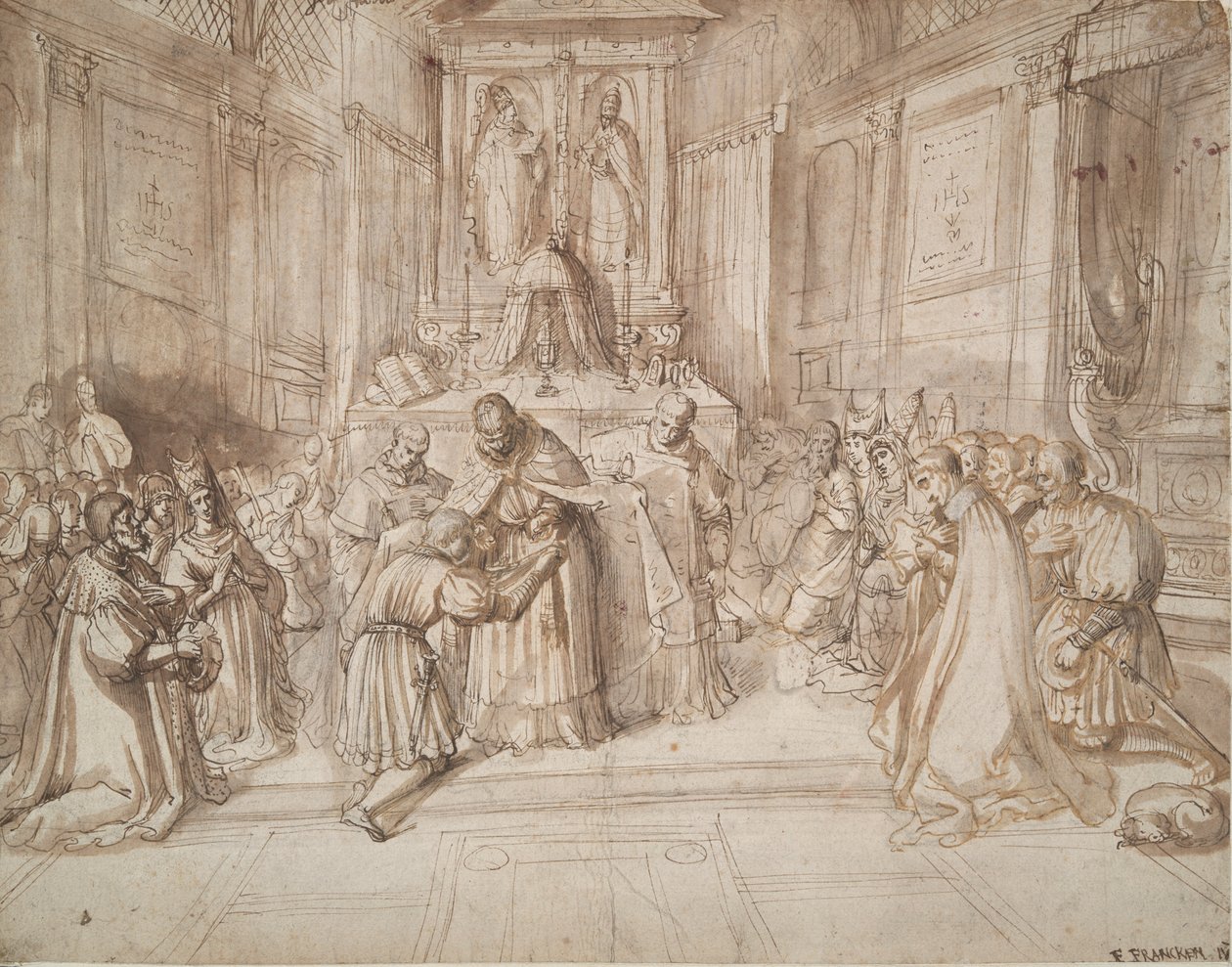 Cavaleiro de um Jovem [?] de Frans Francken the Younger