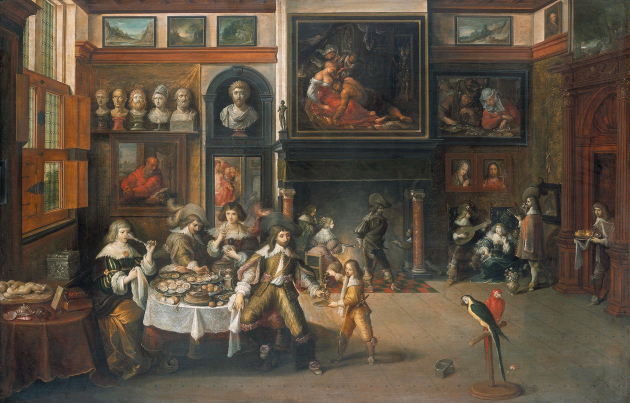 Ceia na casa do Burgomestre Rockox de Frans Francken the Younger