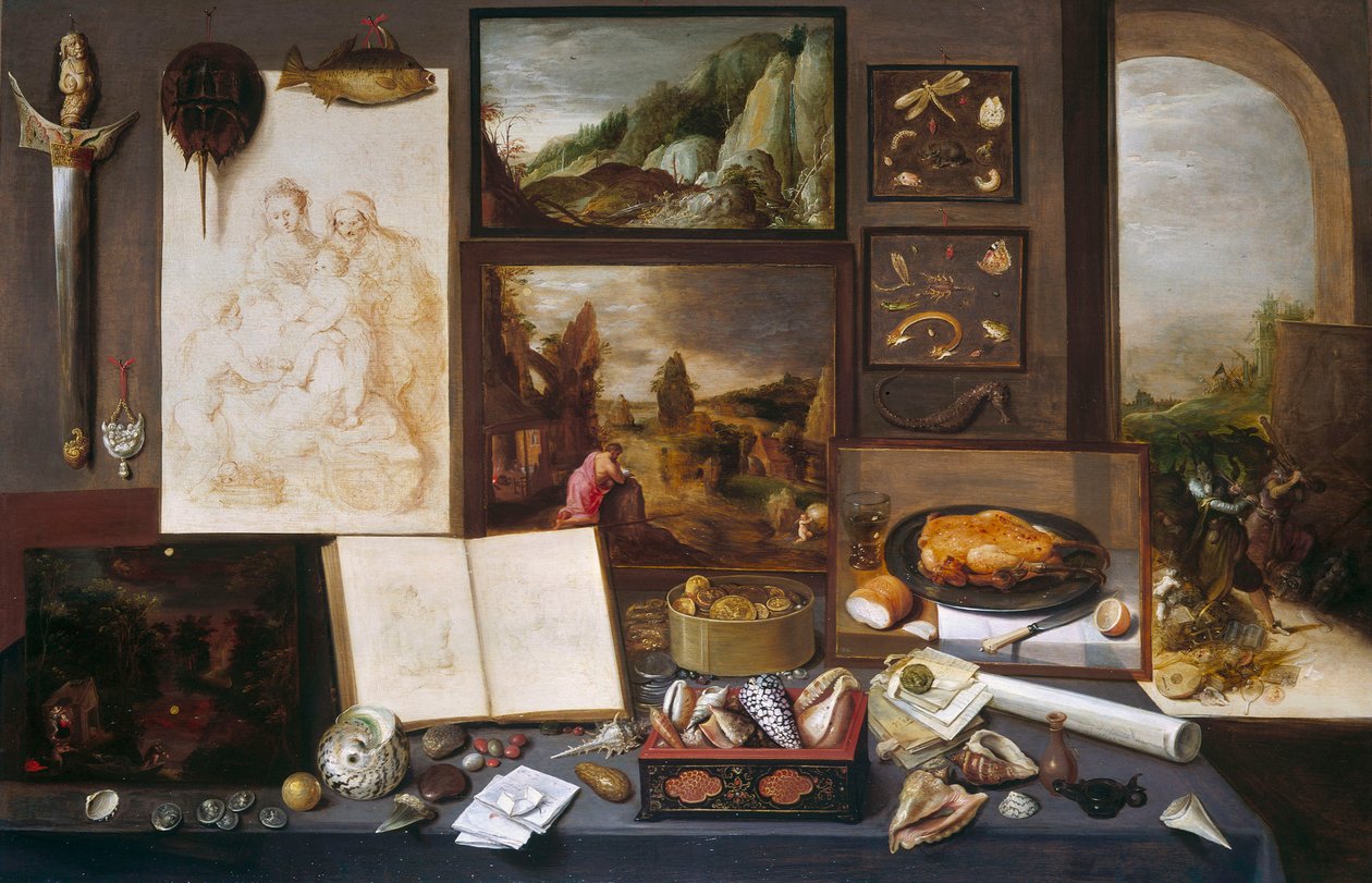 O gabinete de um colecionador de Frans Francken the Younger
