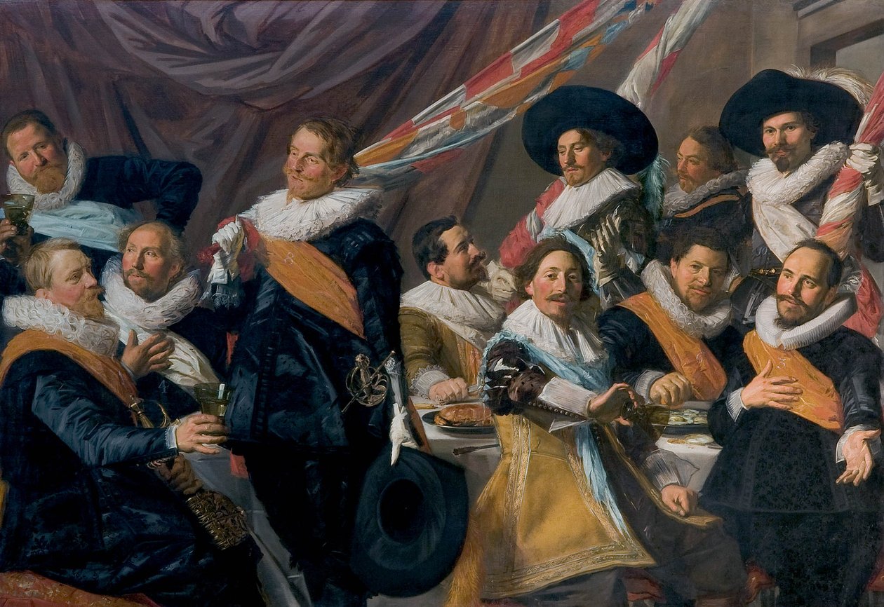 Banquete dos oficiais da Guarda Cívica de São Jorge de Frans Hals