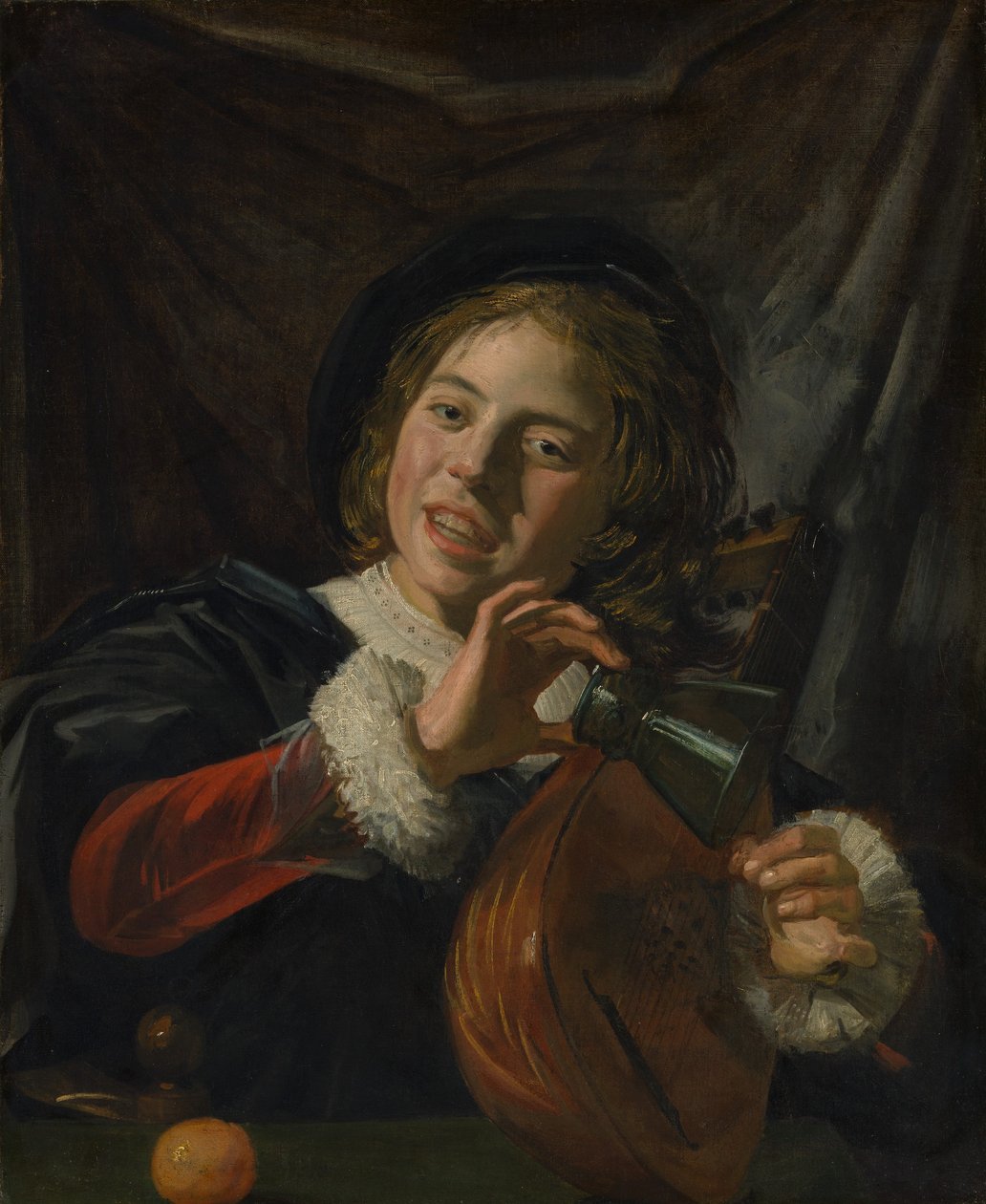 Rapaz com alaúde, ca. 1625 de Frans Hals