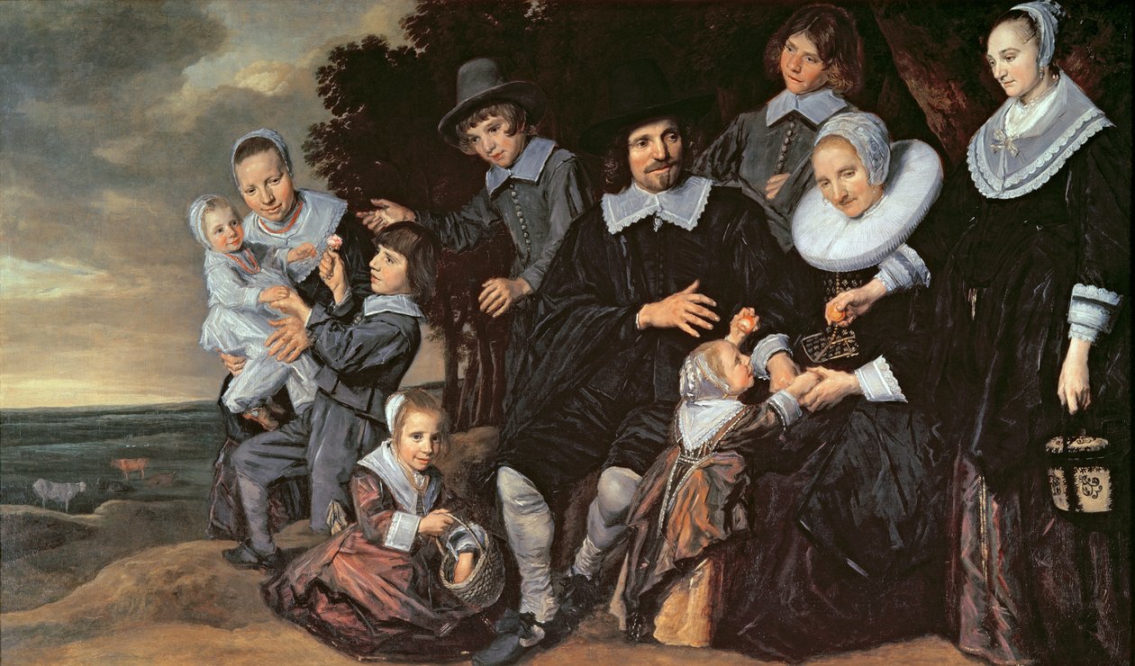 Grupo da família em uma paisagem, c.1647-50 de Frans Hals