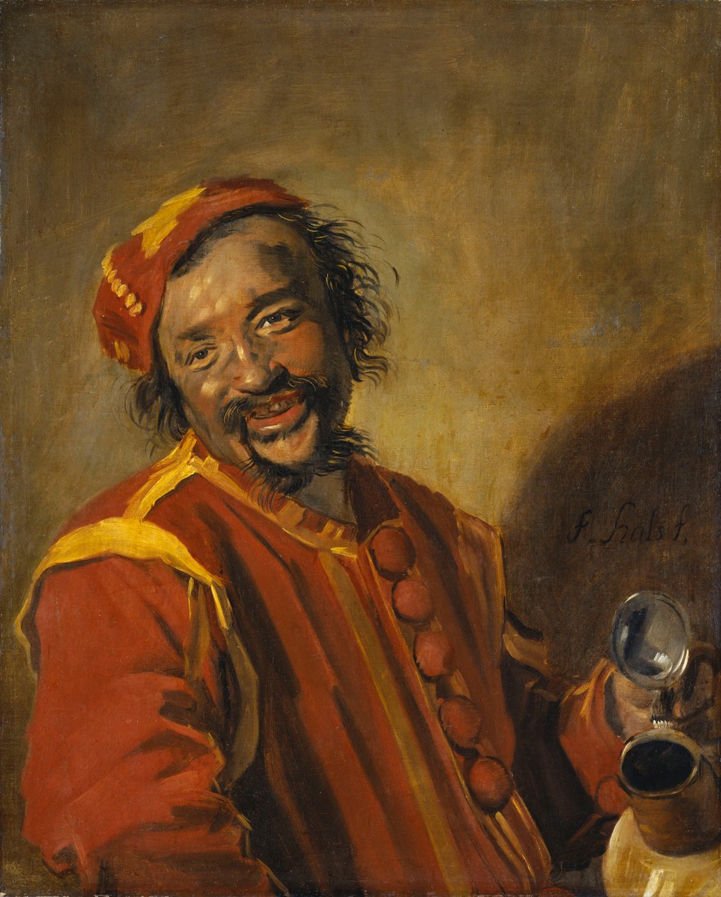 Alemão: Der lustige Zecher / Mr Peeckelhaering.  Peeckelhaeringh de Frans Hals