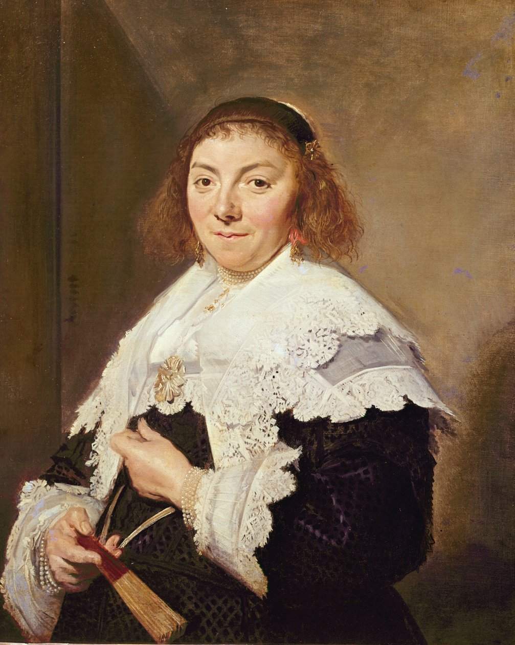 Maria Pietersdochter Olycann, esposa de Andries van der Horn, 1638 de Frans Hals