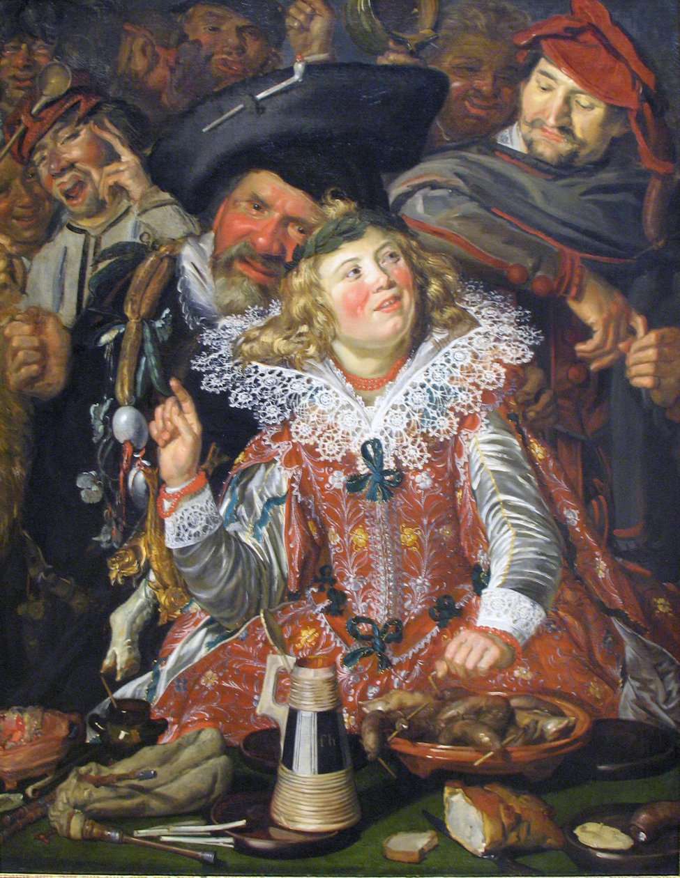 Os alegres no entrudo de Frans Hals