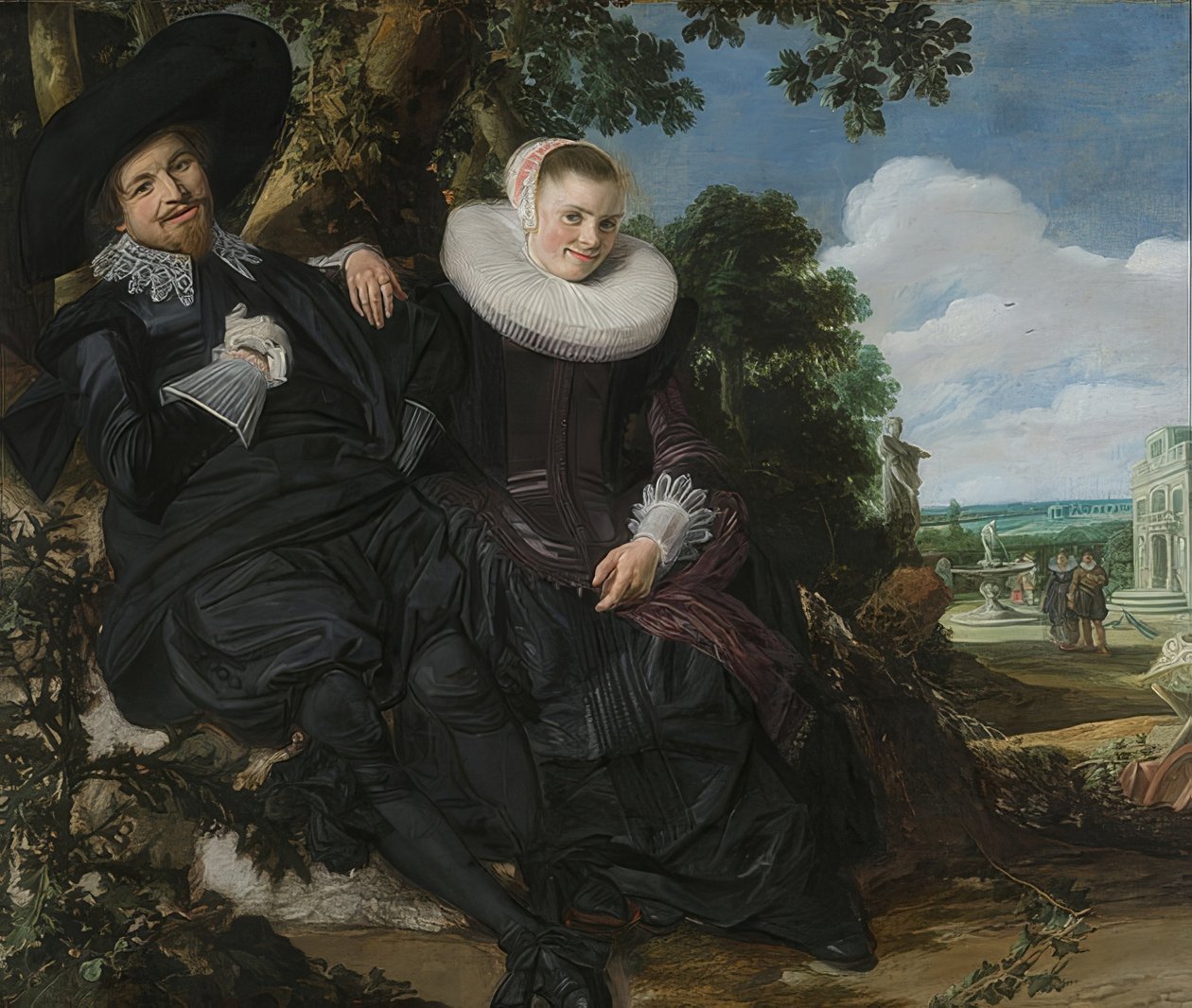Retrato de um casal, provavelmente Isaac Abrahamsz Massa e Beatrix van der Laen. Por volta de 1622 de Frans Hals