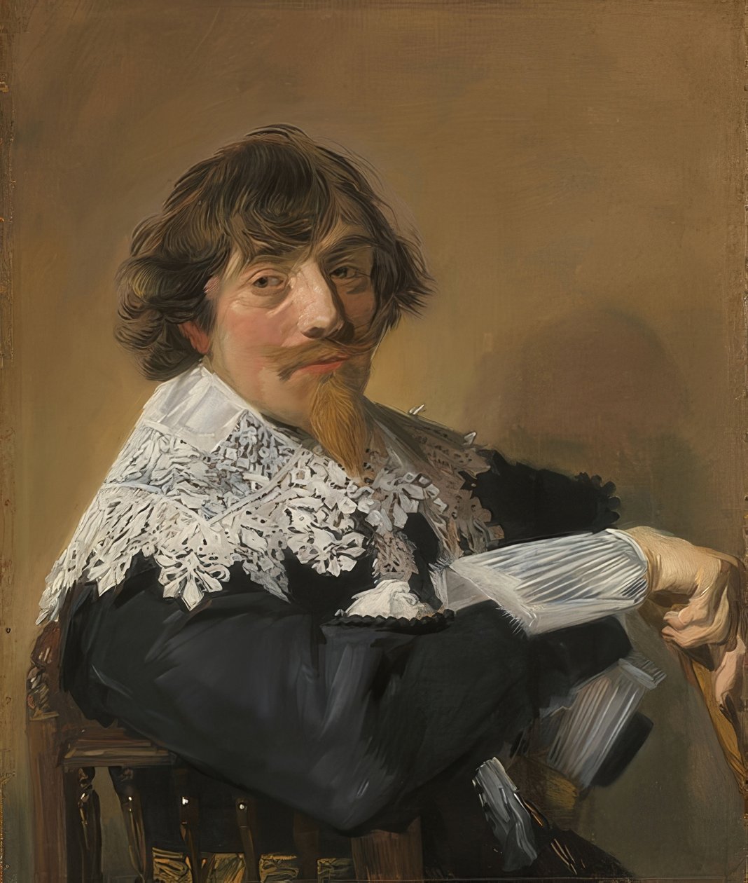 Retrato de um homem. Por volta de 1635 de Frans Hals