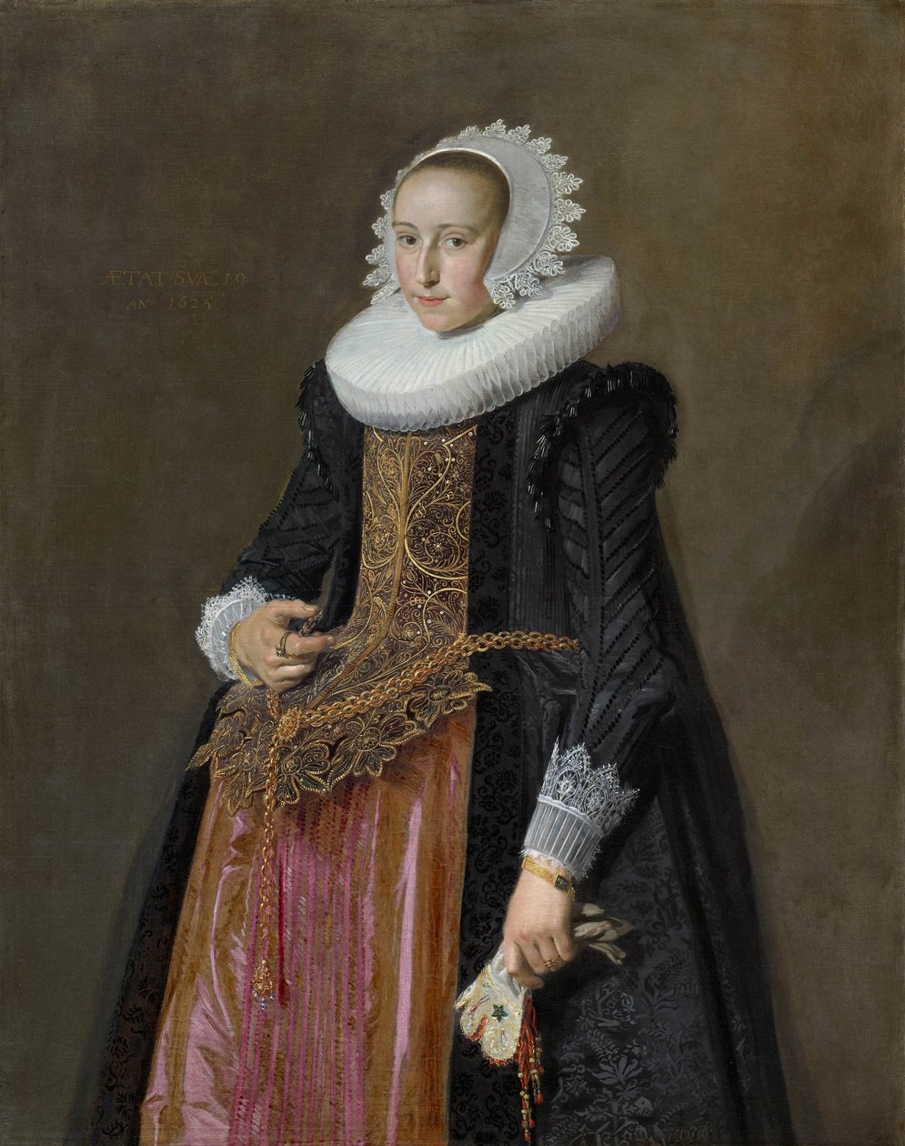 Retrato de Aletta Hanemans (1606-1653) de Frans Hals