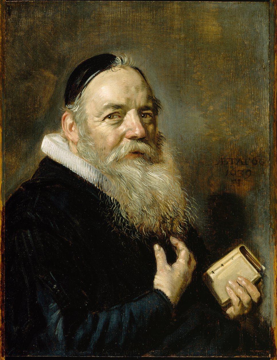 Retrato de Hendrik Swalmius, 1639 (óleo sobre painel de carvalho) de Frans Hals