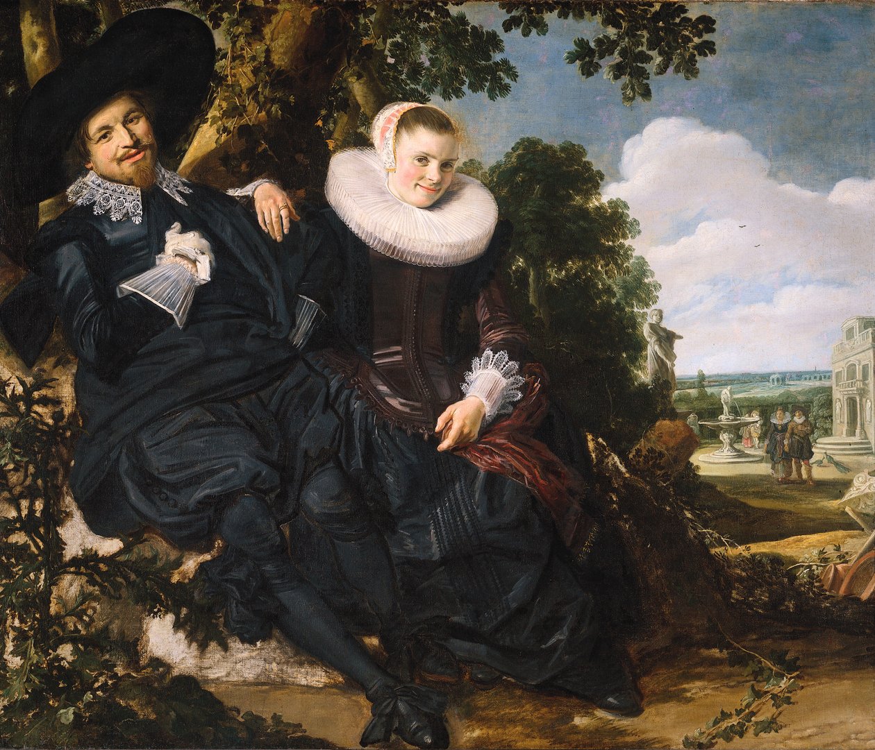 Retrato de um casal, provavelmente Isaac Abrahamsz Massa e Beatrix van der Laen de Frans Hals