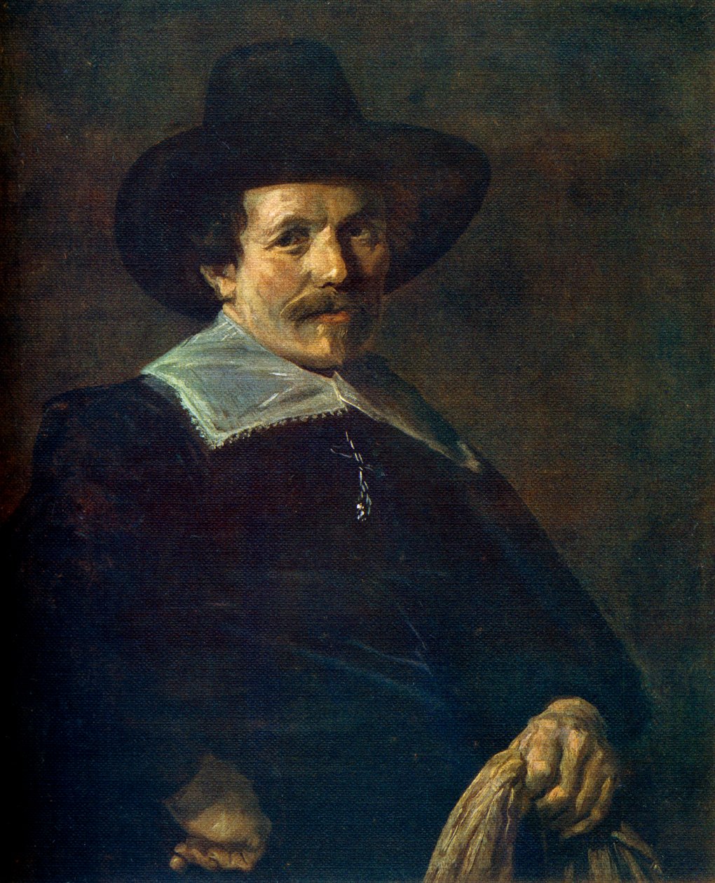 Retrato de um homem segurando luvas, c1645, 1912. de Frans Hals