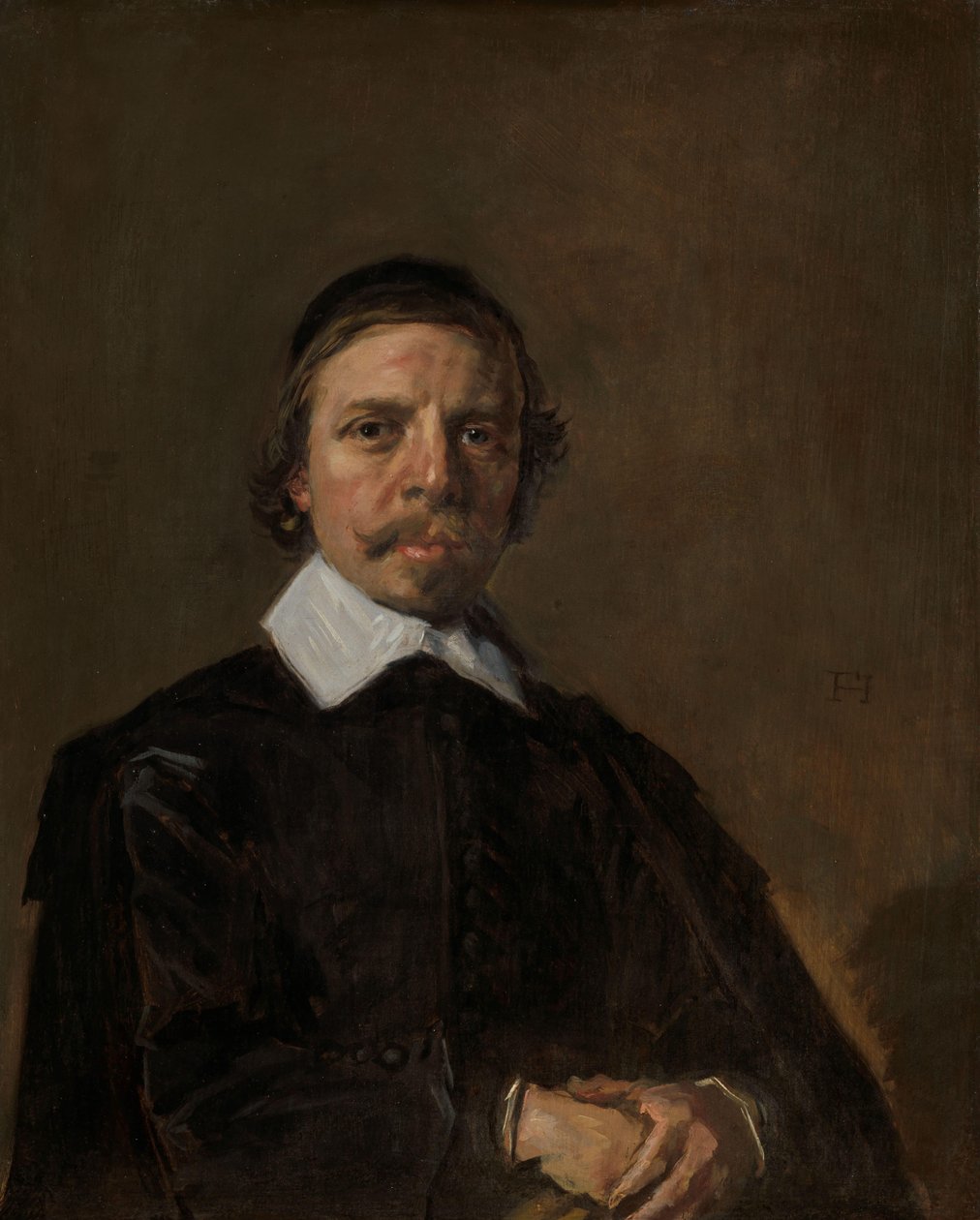 Retrato de um homem, possivelmente um clérigo de Frans Hals