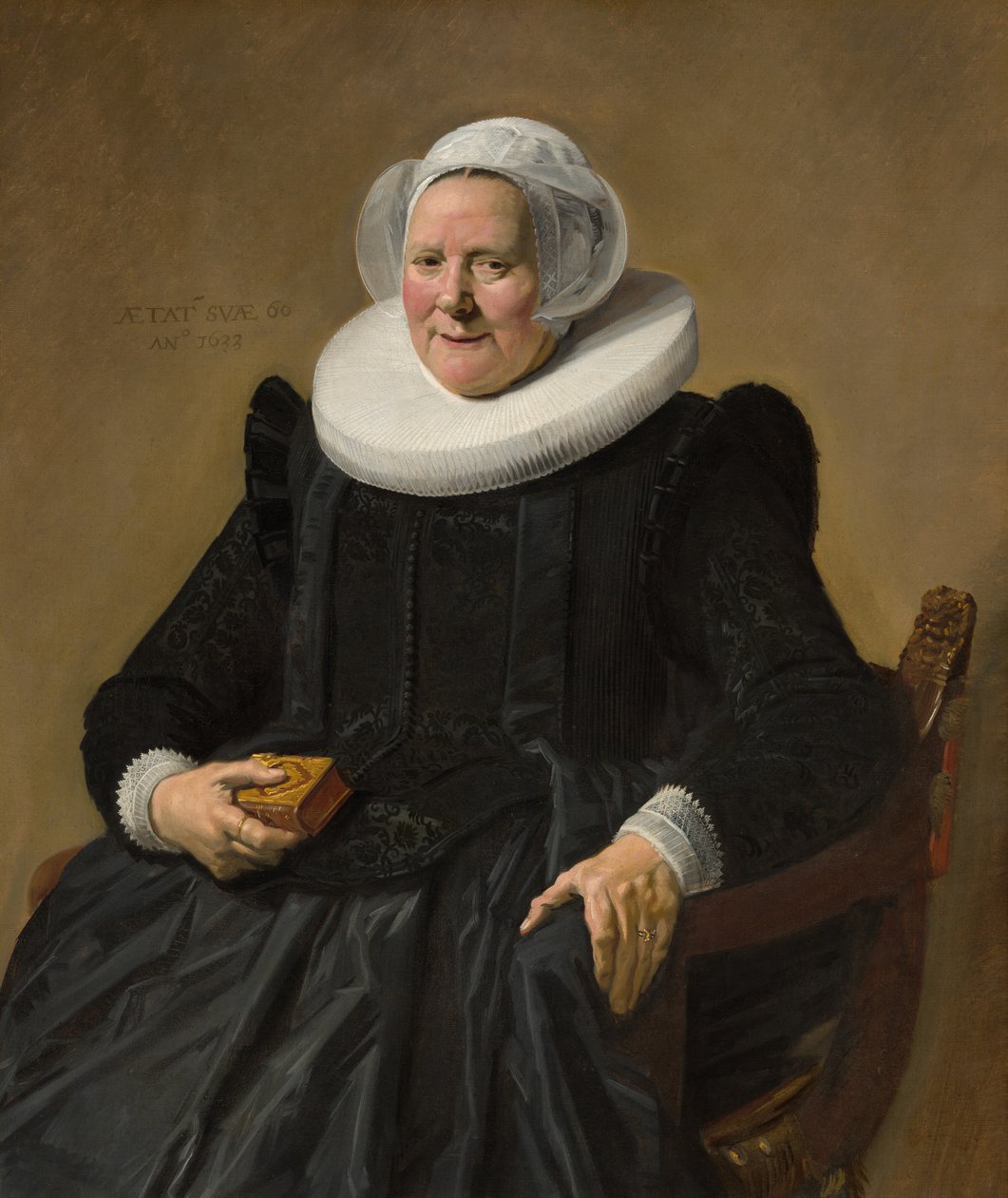 Retrato de uma mulher de sessenta anos de Frans Hals