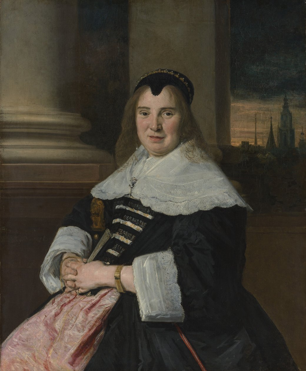 Retrato de uma mulher, ca. 1650, reformulado provavelmente do século XVIII. de Frans Hals