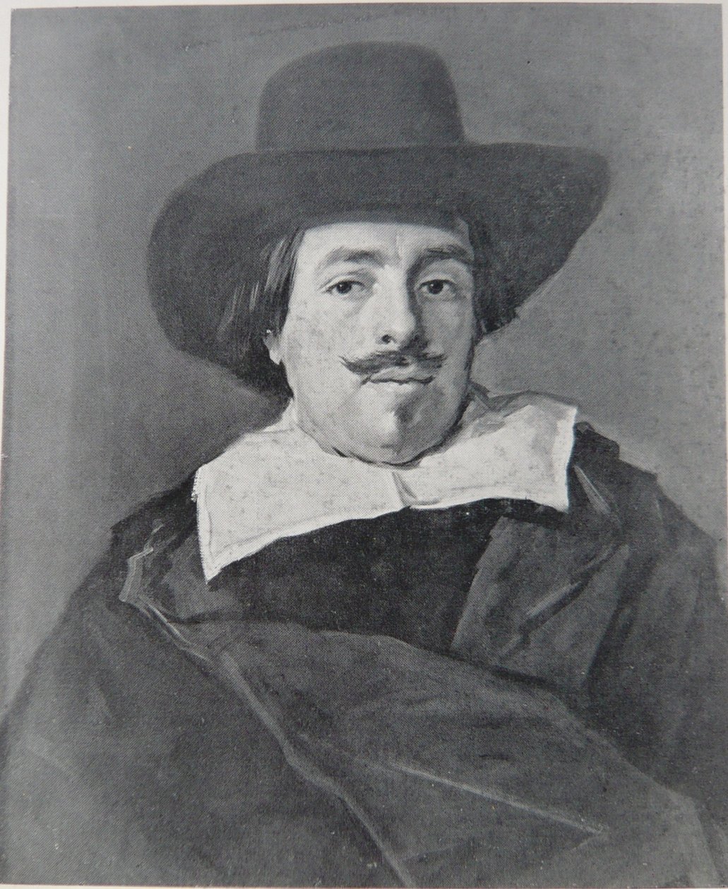 Retrato de um homem virado para a frente de Frans Hals