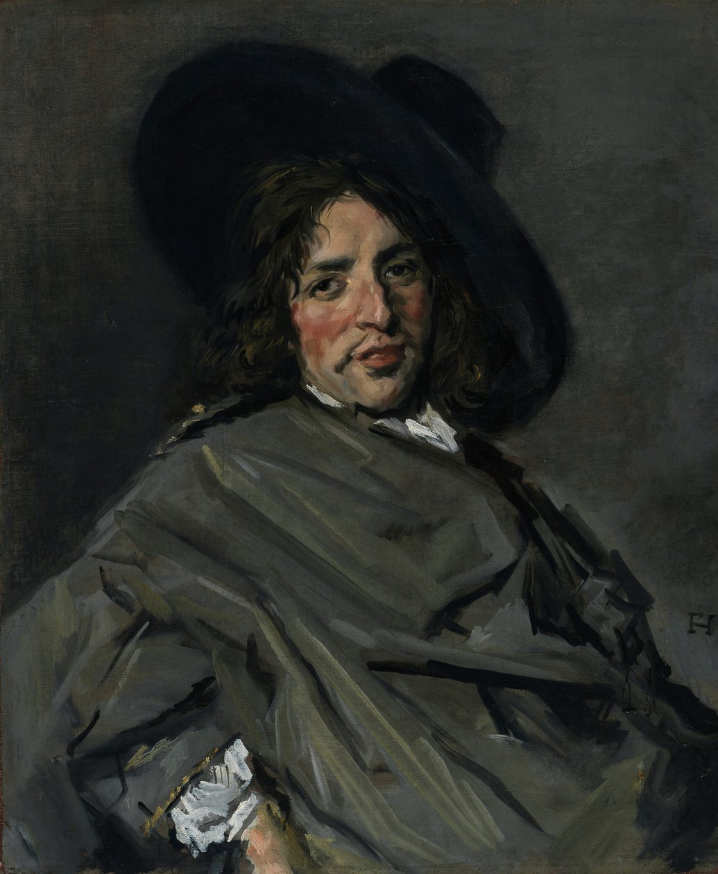 Retrato de um homem desconhecido, 1660-63 de Frans Hals