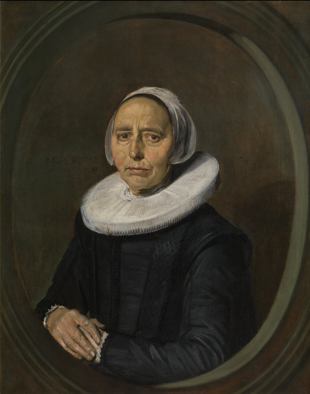 Retrato de uma mulher desconhecida de 53 anos de Frans Hals