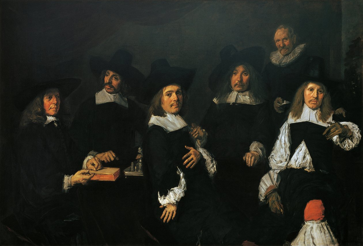 Regentes da esmola de velhos de Harlem de Frans Hals