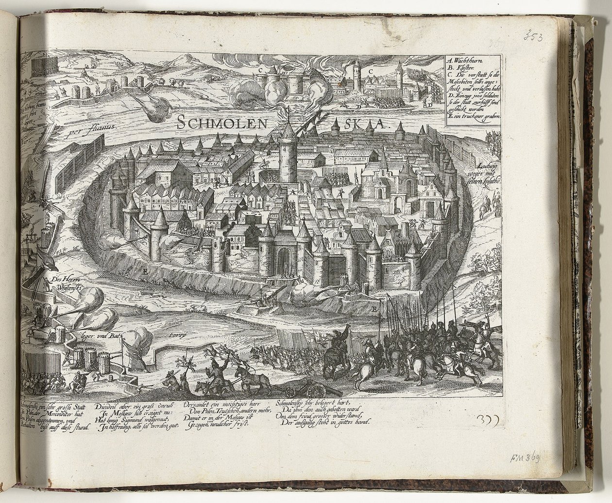 O cerco de Smolensk, 1609-1611, 1612 de Frans Hogenberg