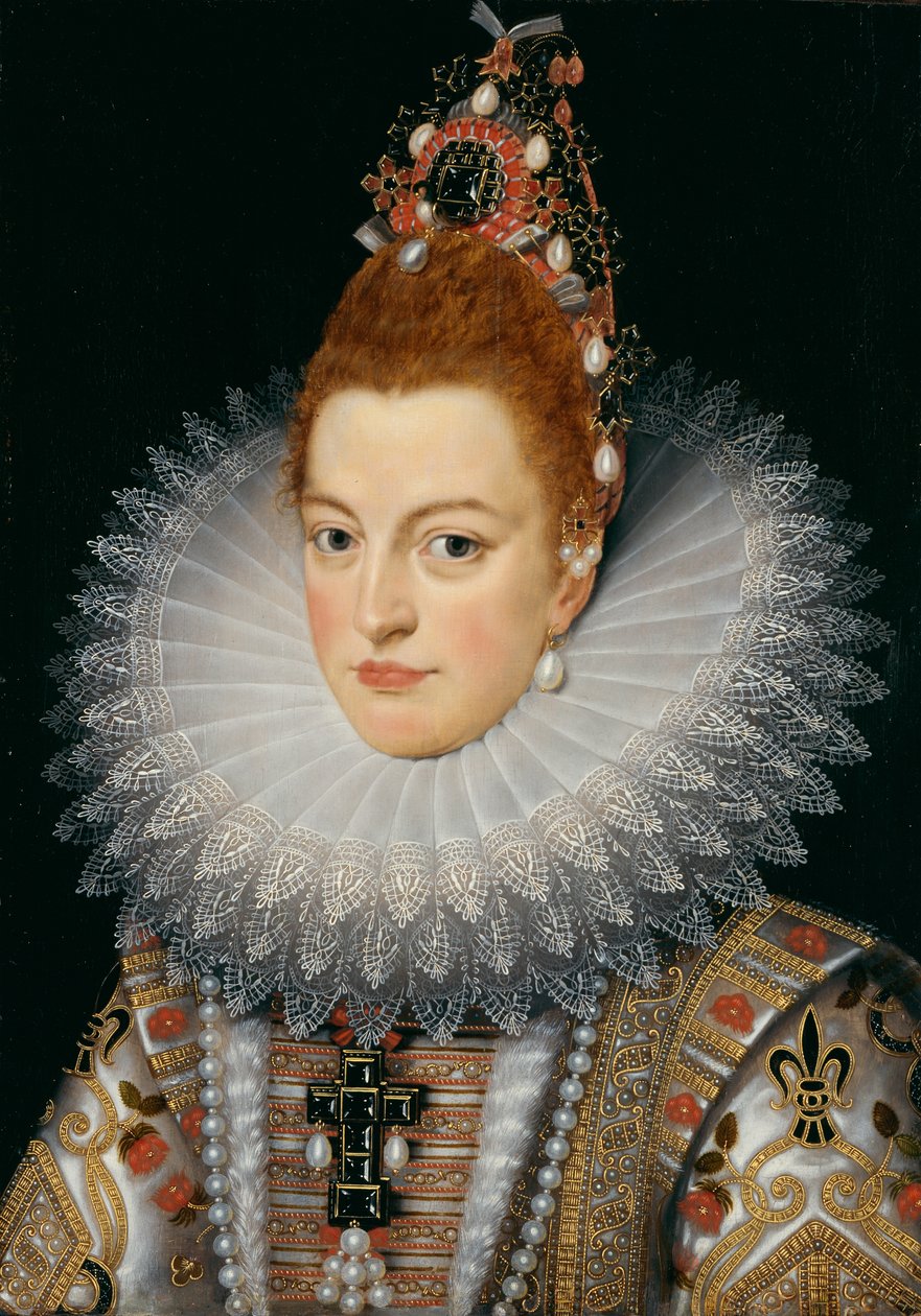 Archduchess Isabella, c.1601-20 (óleo sobre painel) de Frans II (after) Pourbus