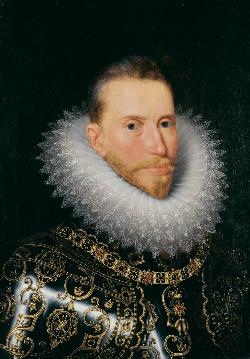 Archduke Albrecht, c.1601-20 (óleo sobre painel) de Frans II (after) Pourbus