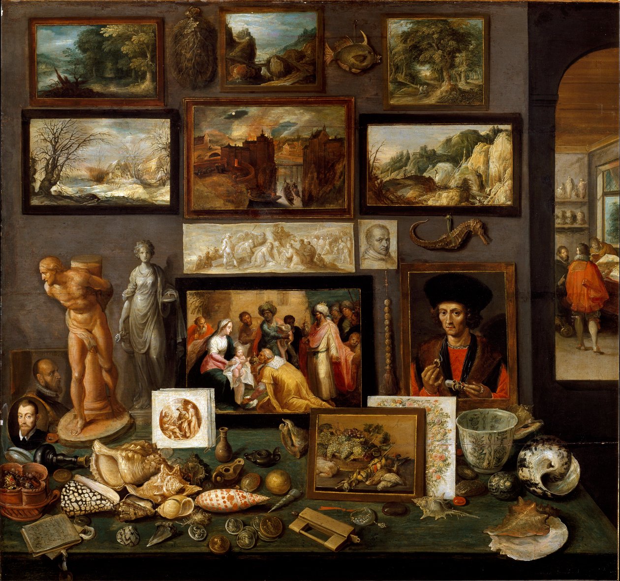 Gabinete de arte e curiosidades (Pintura de Frans II Francken