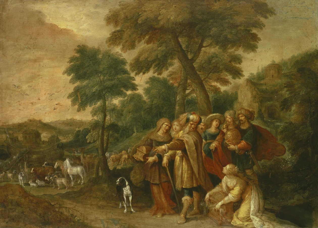 Noé entrando na arca de Frans II Francken