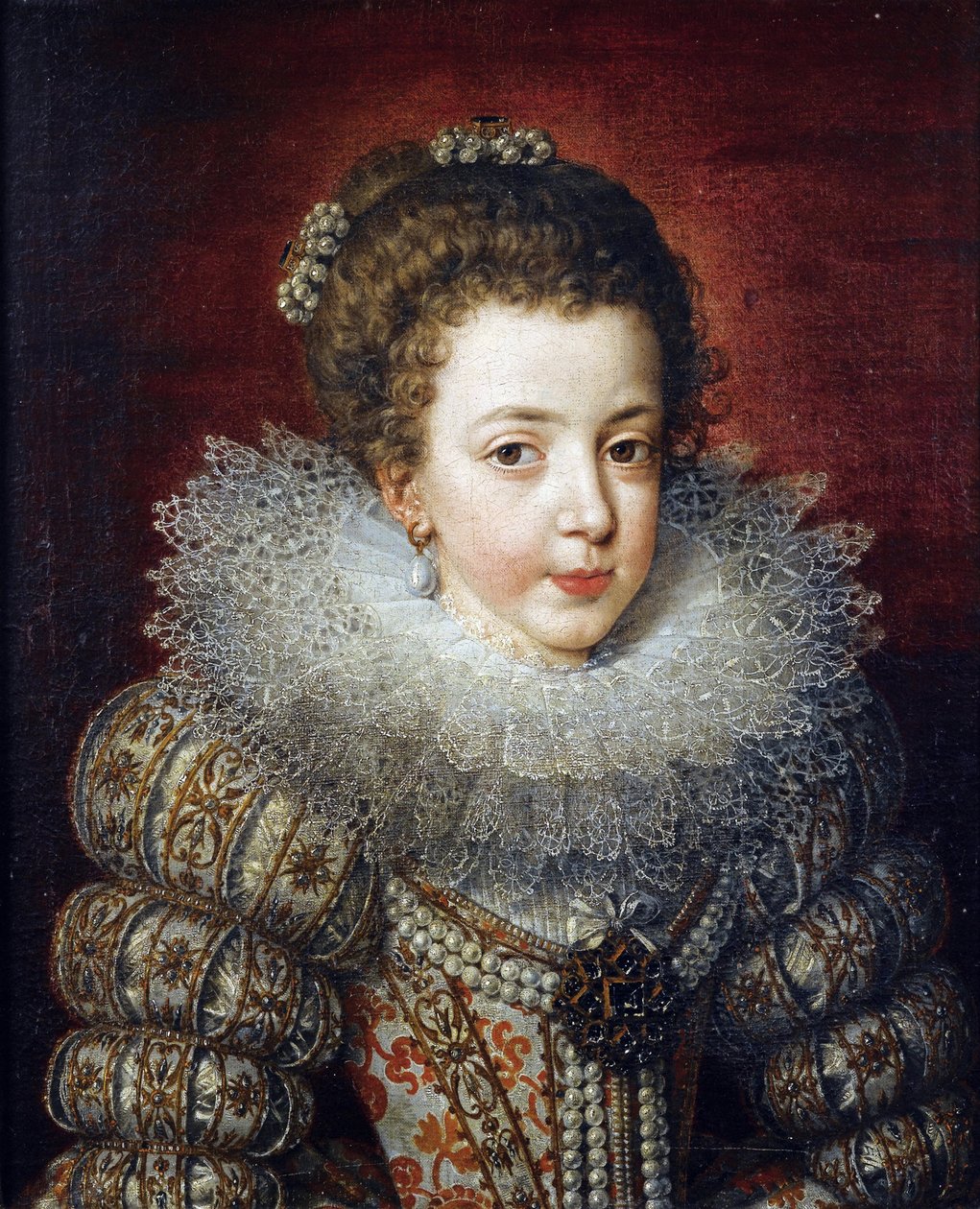 Retrato de Isabel da França de Frans II Pourbus