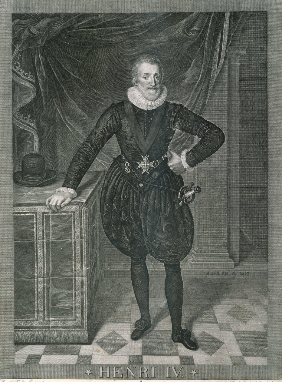 Retrato de Henrique IV da França de Frans II Pourbus