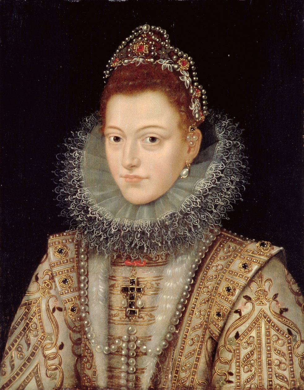 Retrato de Isabella Clara Eugenia (1566-1633) c.1599 de Frans II Pourbus