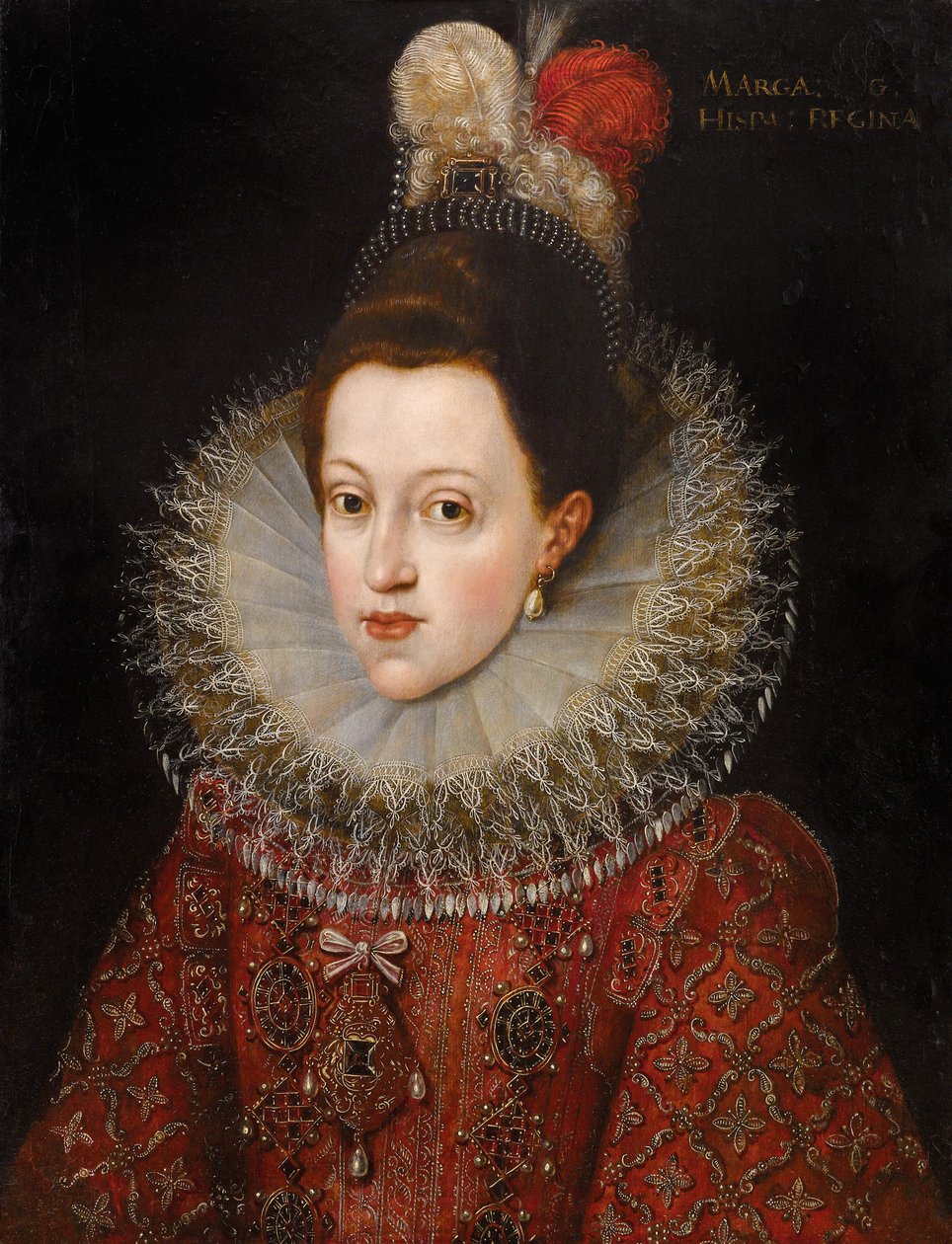 Retrato de Margarida da Áustria (1584-1611) de Frans II Pourbus