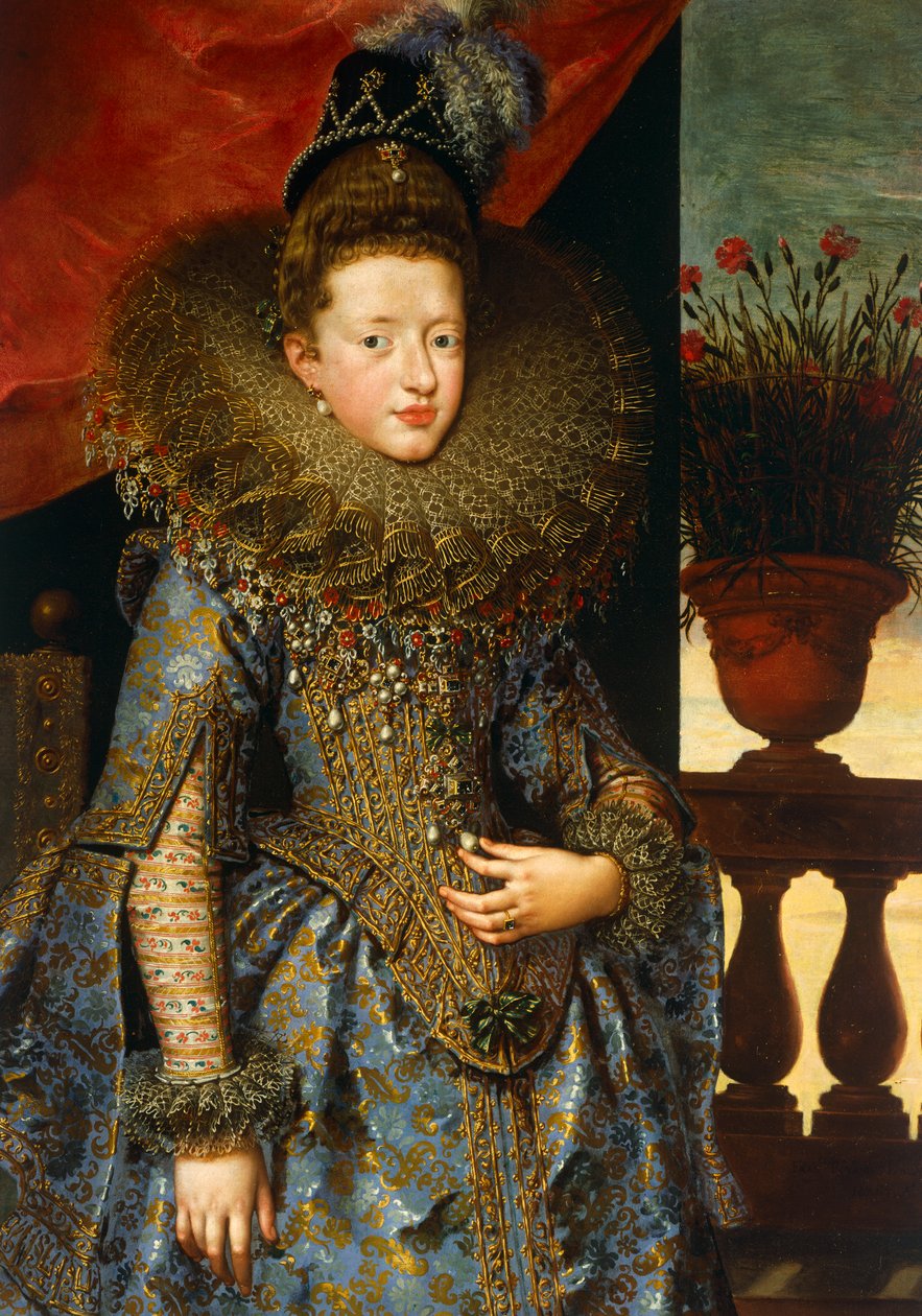 Retrato de Margherita de Sabóia, de Frans Pourbus, o Jovem, óleo sobre tela de Frans II Pourbus