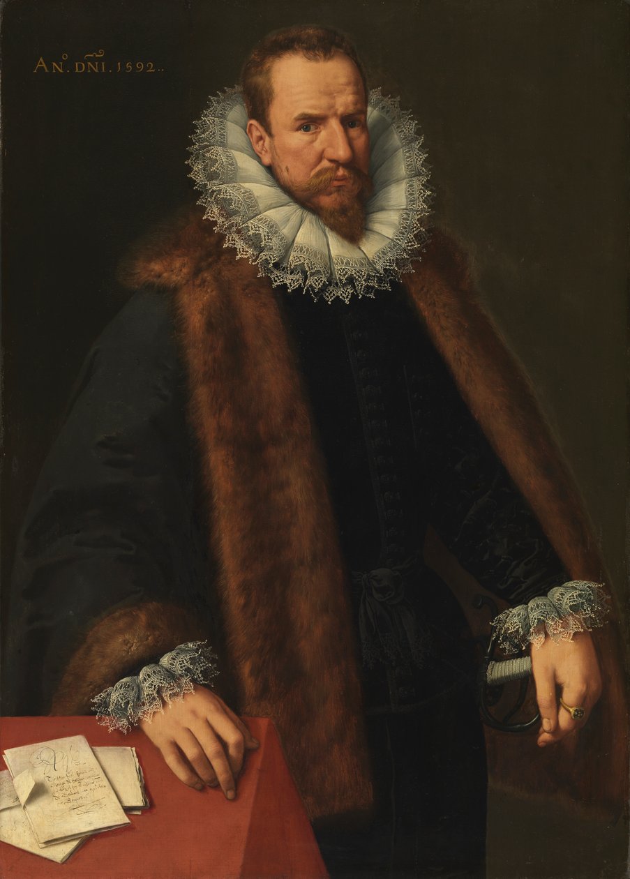 Retrato de Nicolas Helincx, conselheiro do Rei de Frans II Pourbus