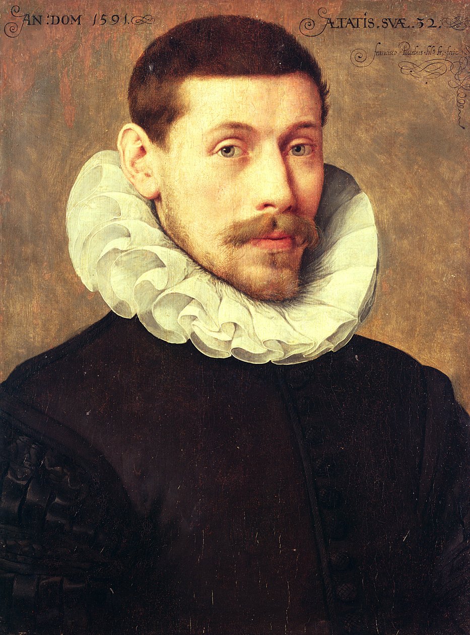 Retrato de um homem, de 32 anos de Frans II Pourbus