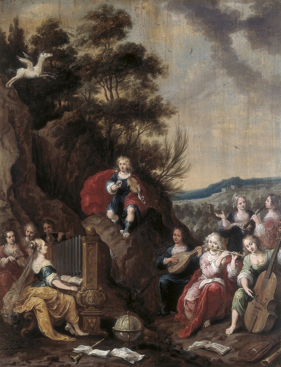 Concerto de Musa com Apollo de Frans II the Younger Francken