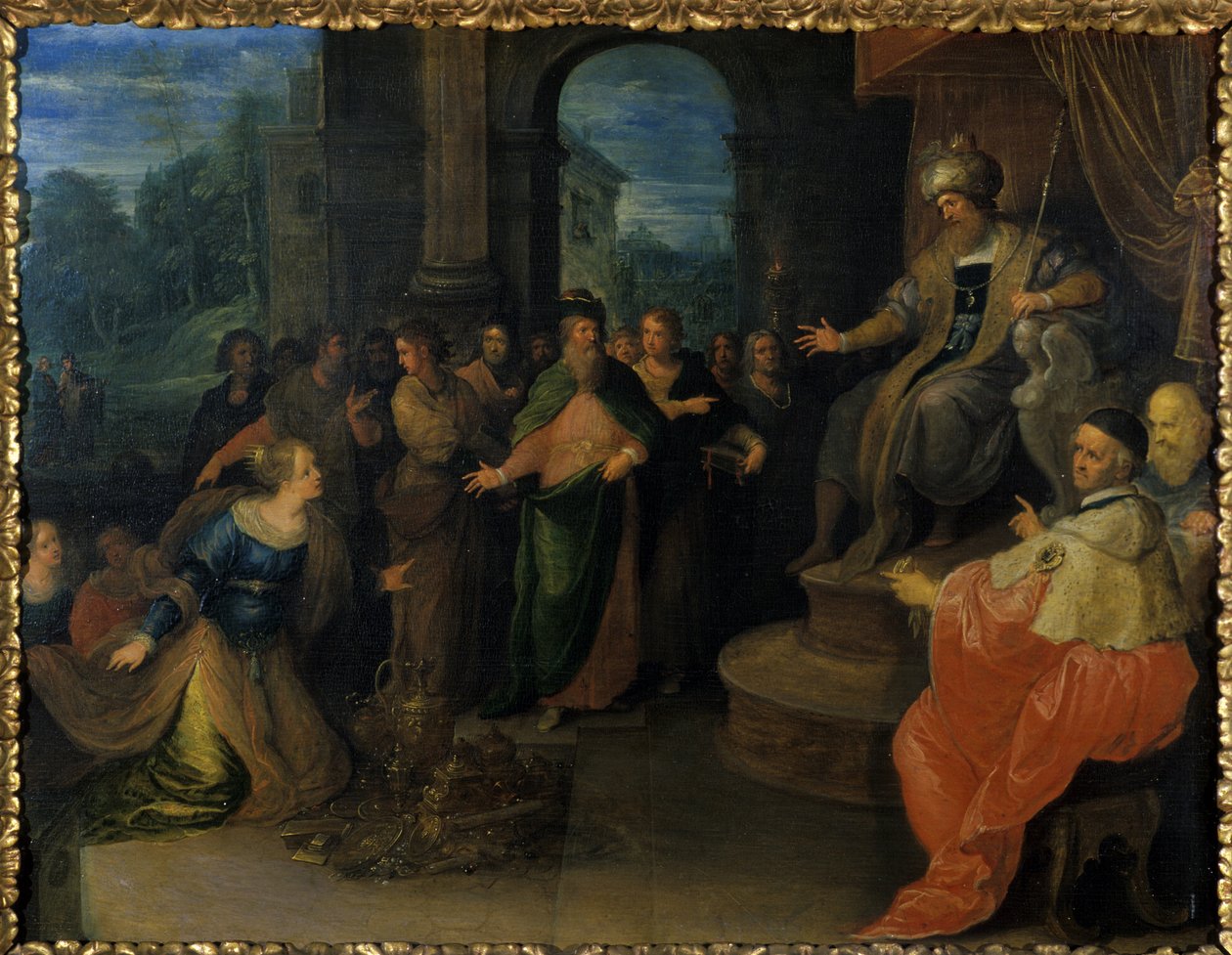 A rainha de Sabá antes de Salomão, antes de 1640 de Frans II the Younger Francken