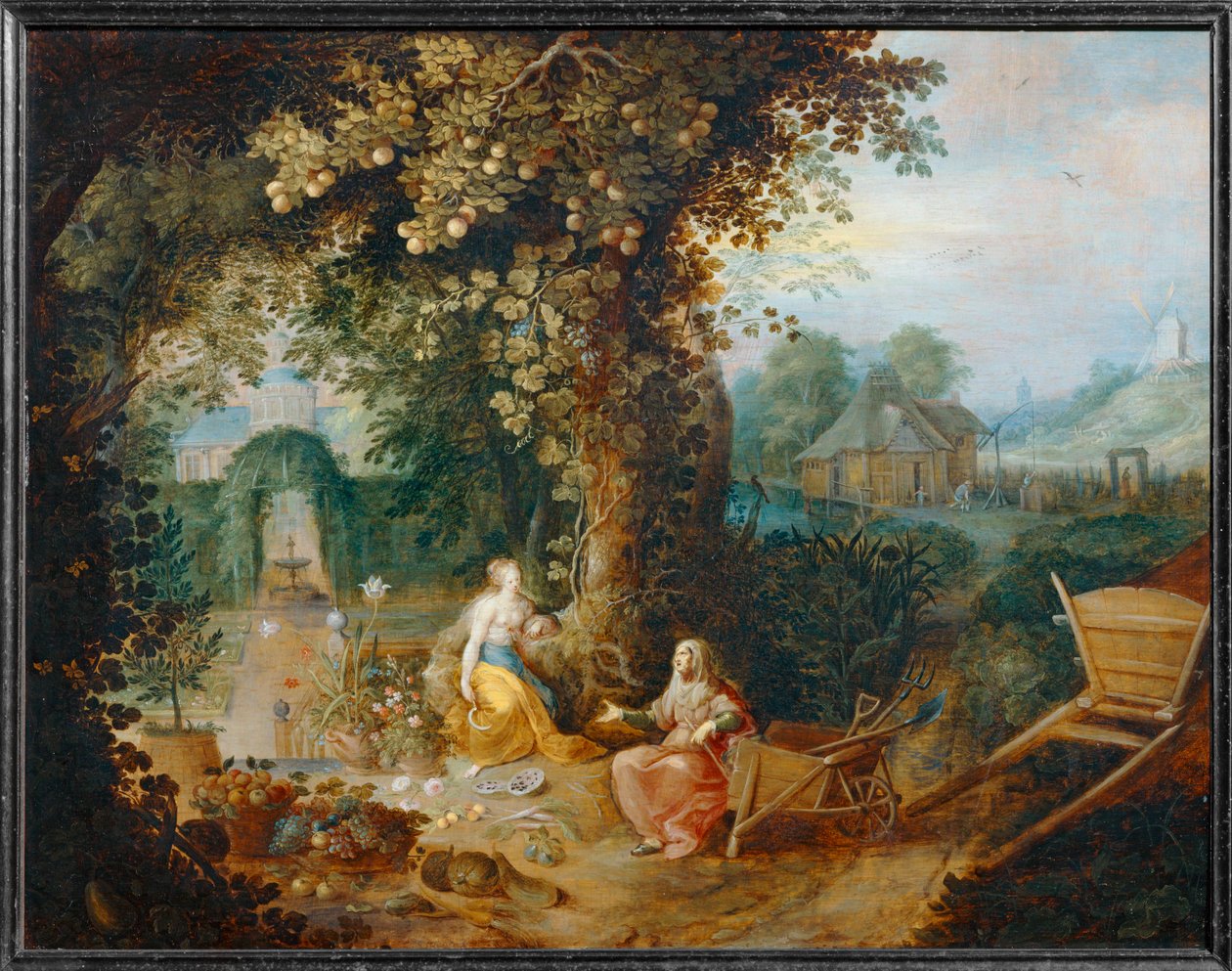 Vertumne et Pomone - Vertumno e Pomona ... de Frans II the Younger Francken