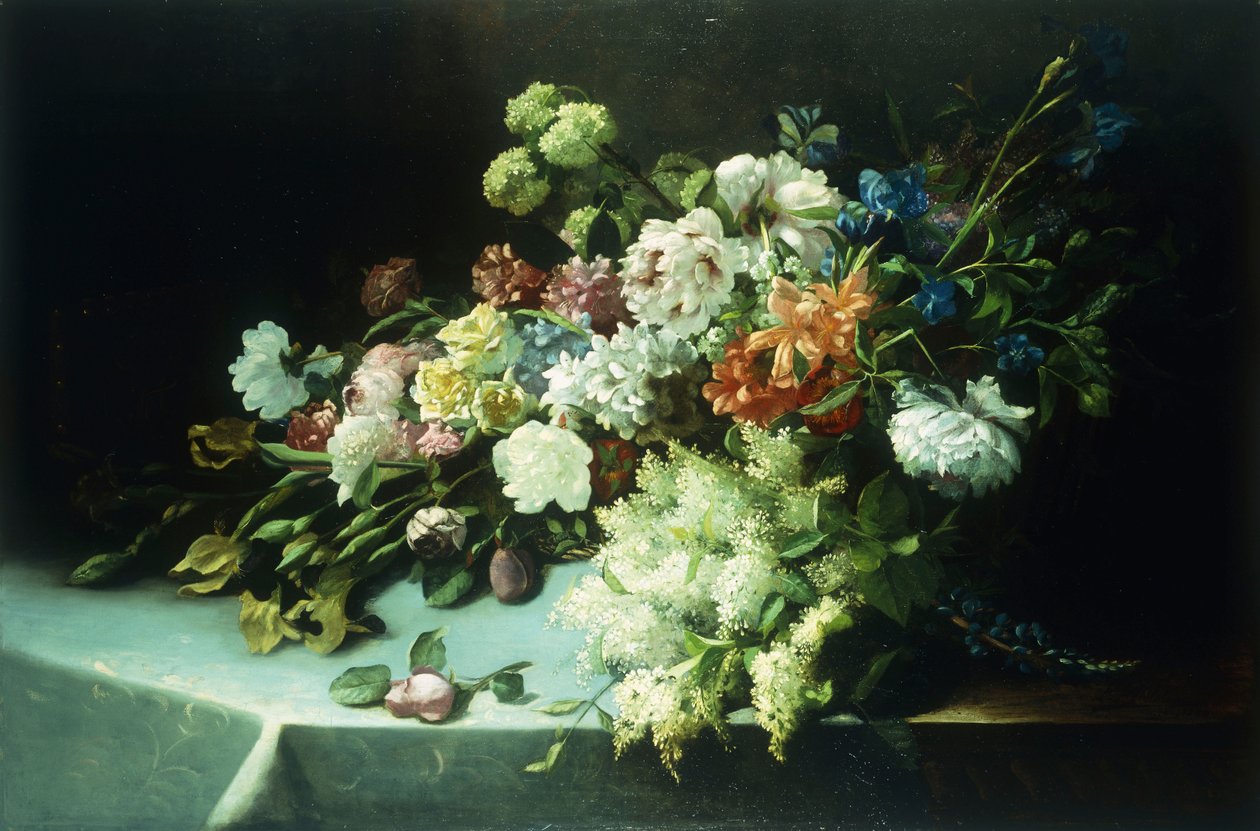 Natureza morta floral de Frans Mortelmans