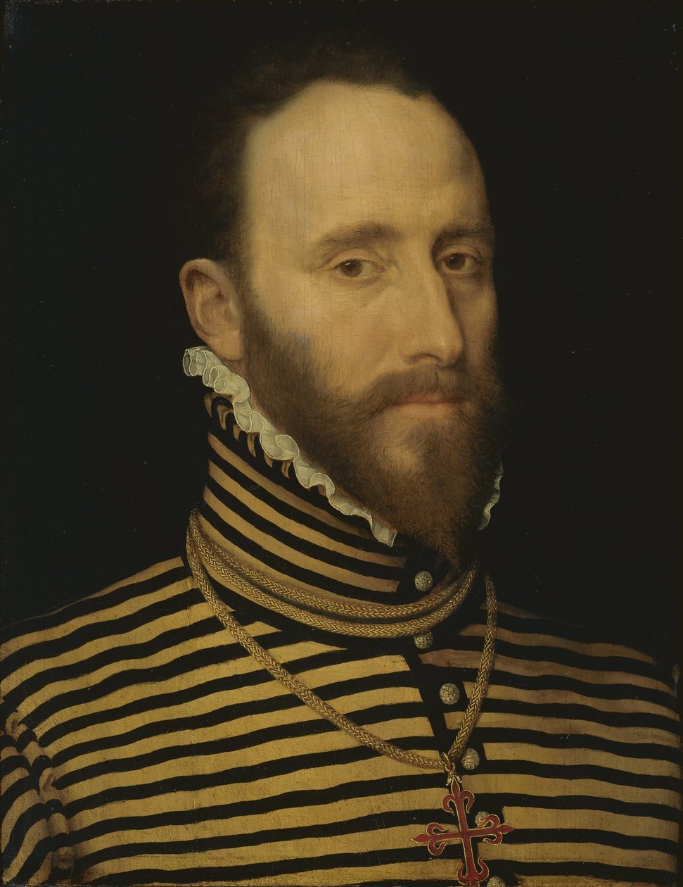 Retrato de um Cavaleiro da Ordem de Calatrava, provavelmente da linhagem Sorias ou Soreau (Sorel) de Frans Pourbus (I) (attributed to)