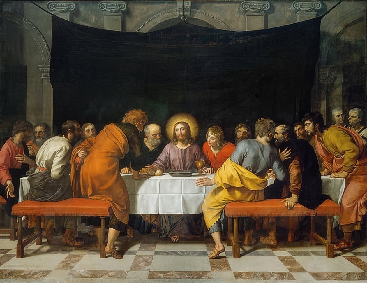 A última ceia. 1618 de Frans Pourbus the Younger