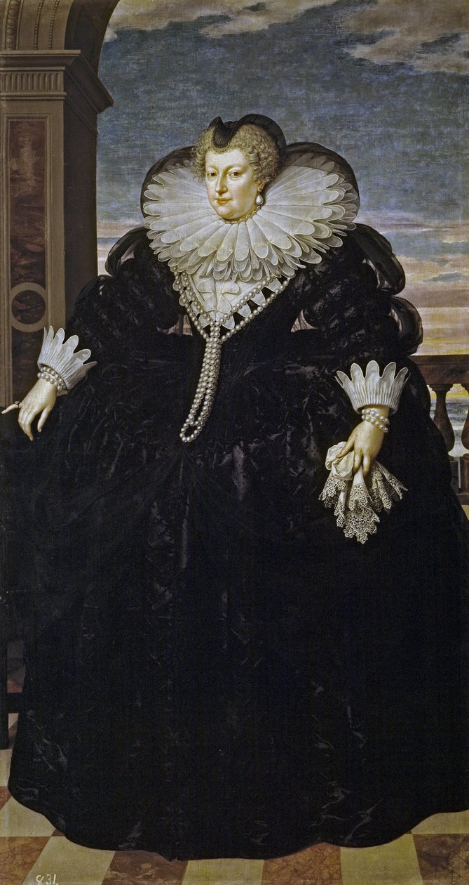 Retrato de Marie de Médici 1575-1642 de Frans Pourbus the Younger