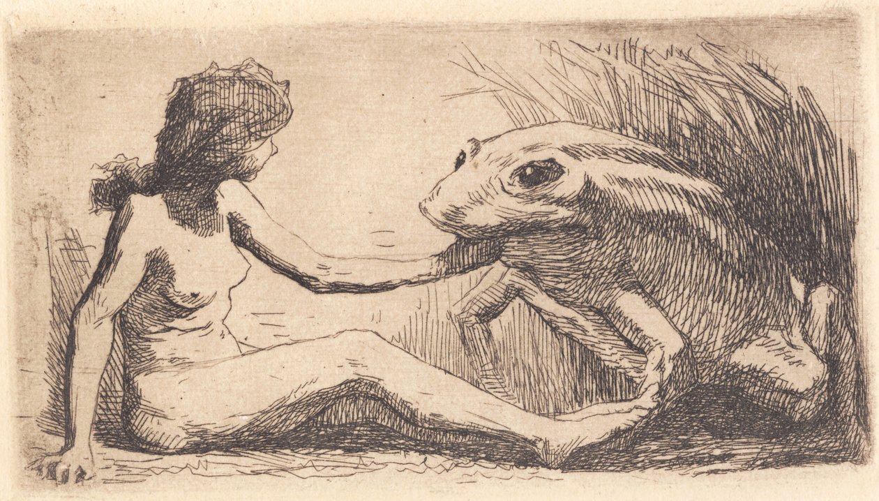 A menina com o sapo de Frans Schwartz