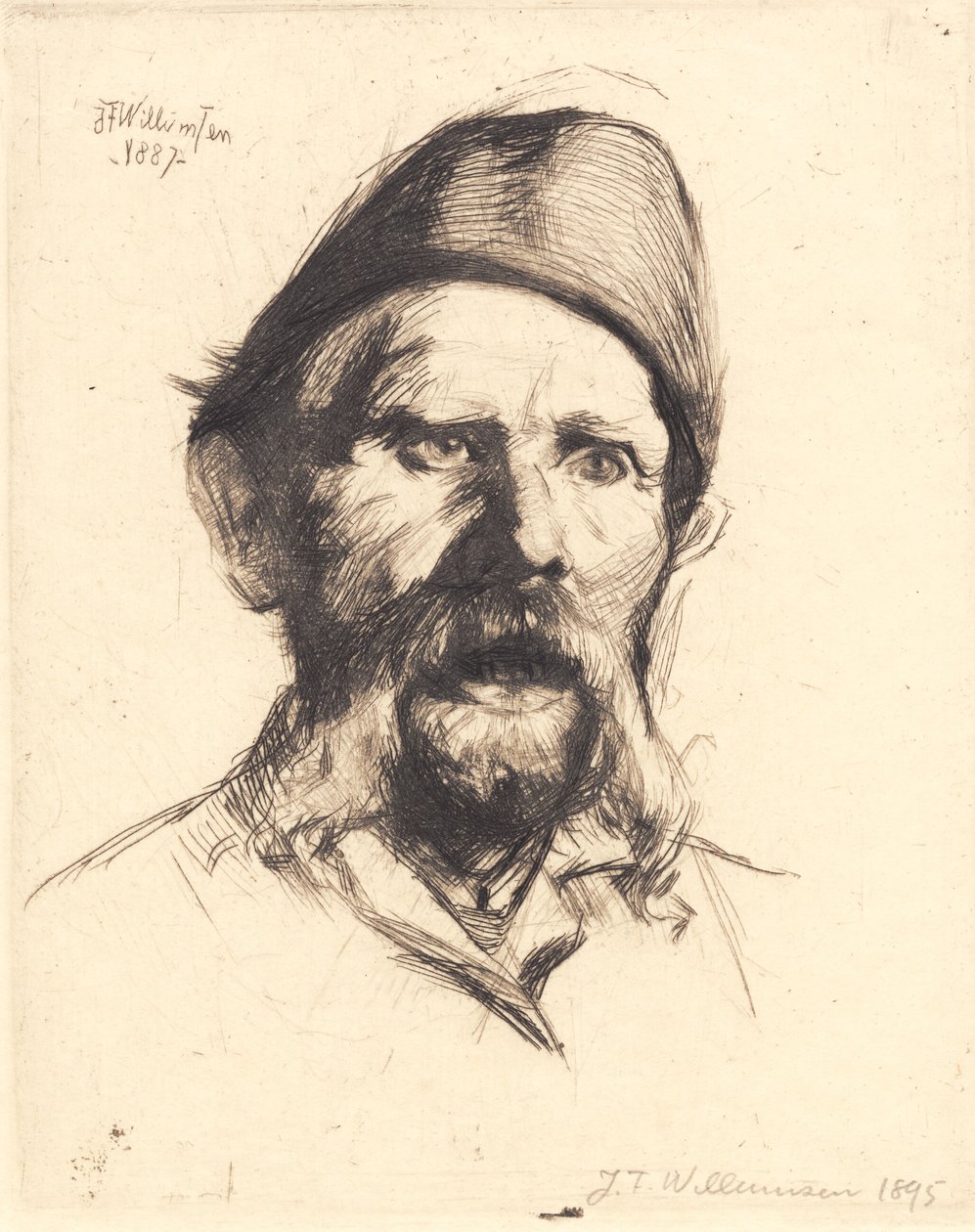 Retrato do controlador-chefe do hospital Frederiksberg Frantz Peter Neidthardt de Frans Schwartz