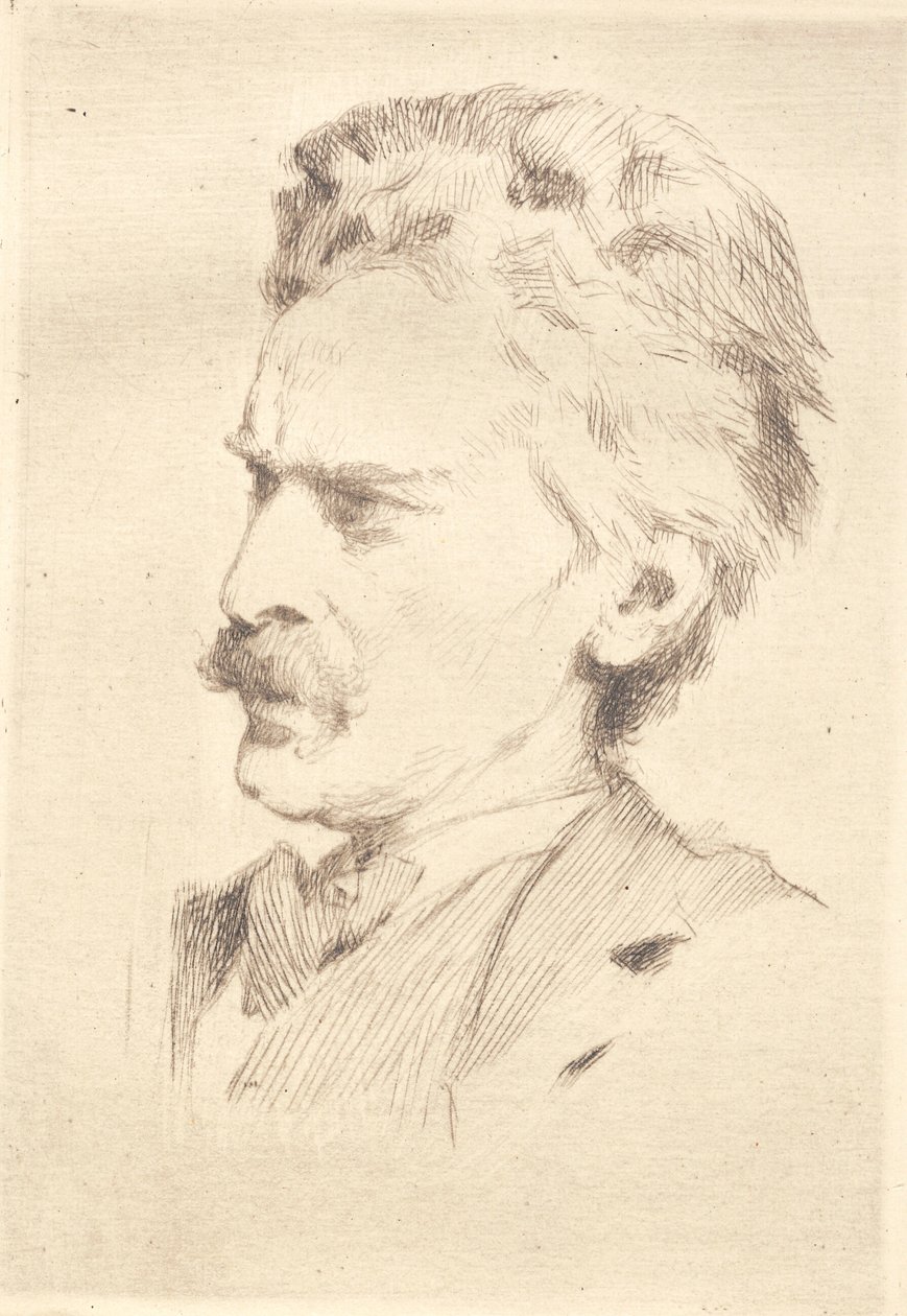 Retrato do xilografo F. Hendriksen de Frans Schwartz
