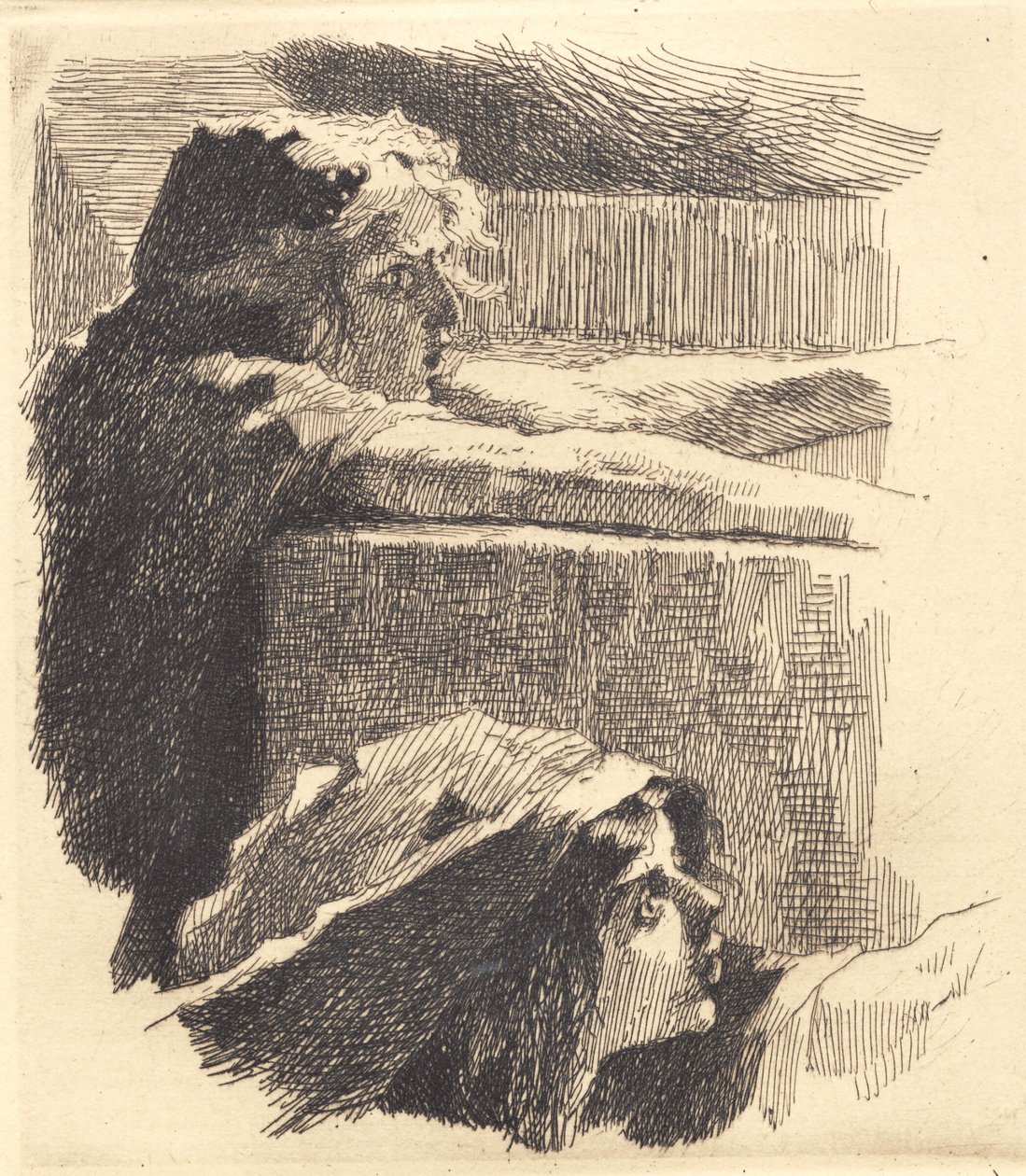 Placa de Amostra: Fragmento de "The Bad Maidens" de Frans Schwartz