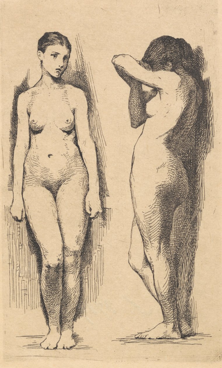 Placa de teste: Duas mulheres nuas de Frans Schwartz