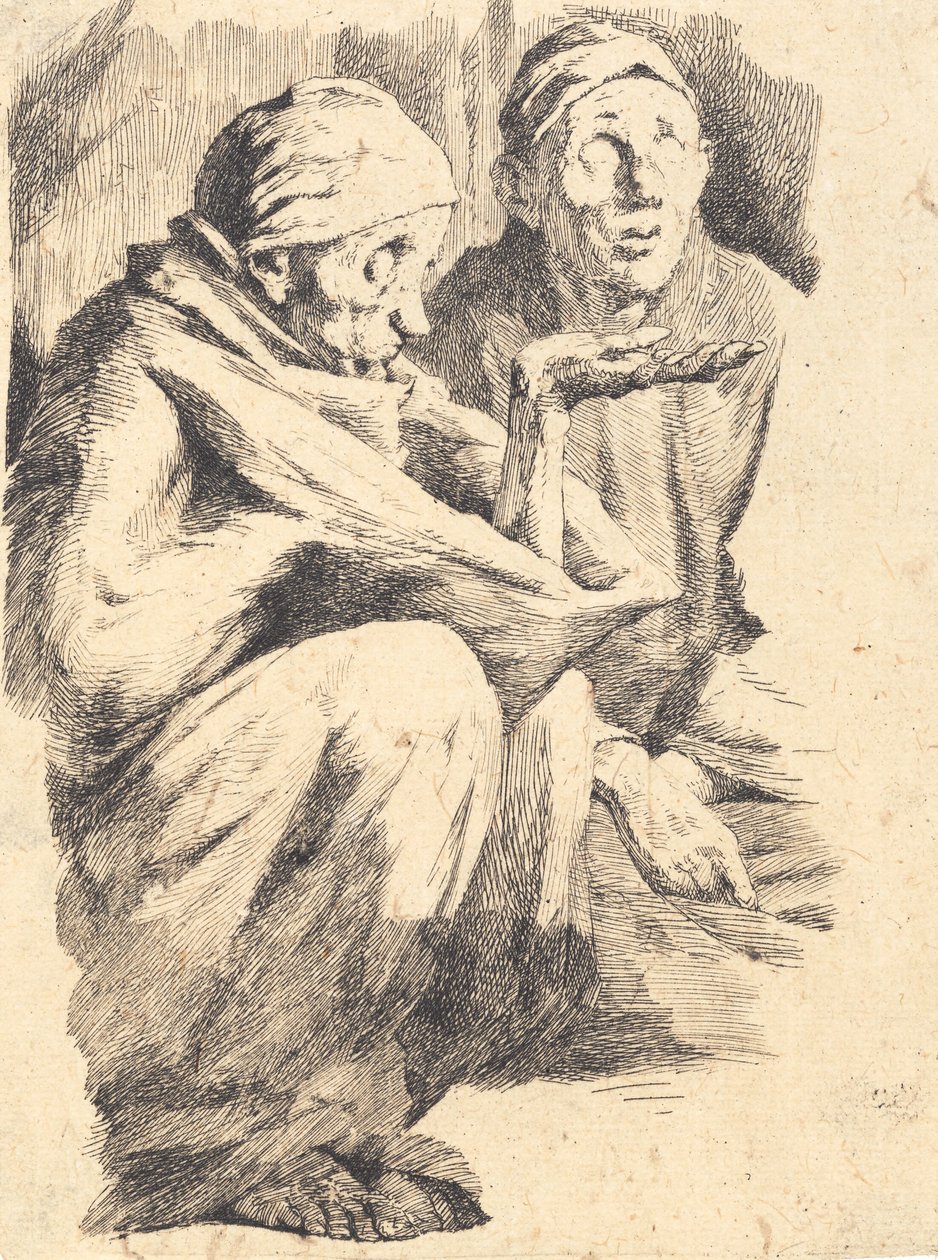 Dois mendigos cegos de Frans Schwartz