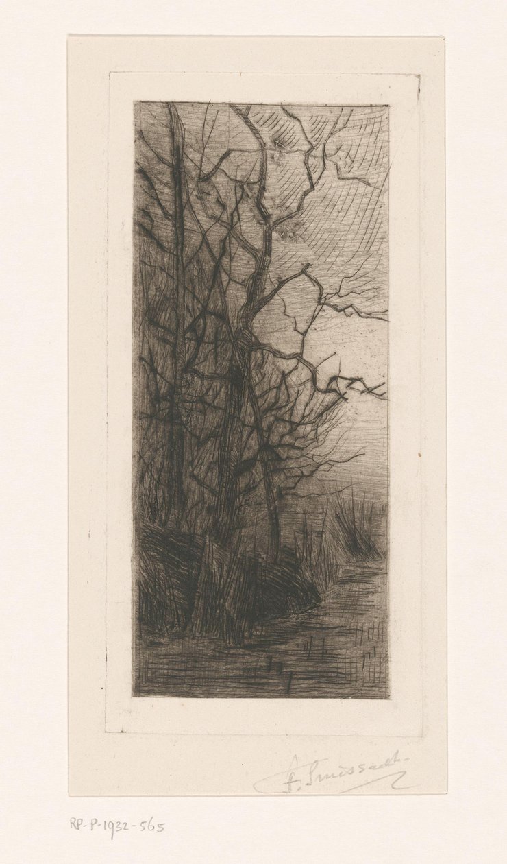 Árvores pela água de Frans Smissaert (signed by artist)